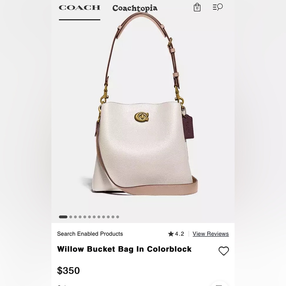 Coach willow shoulder bag